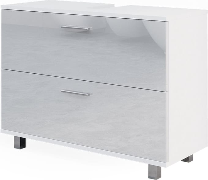 Vicco Ilias Wastafelonderkast – 80 x 60.8 cm Wit Hoogglans
