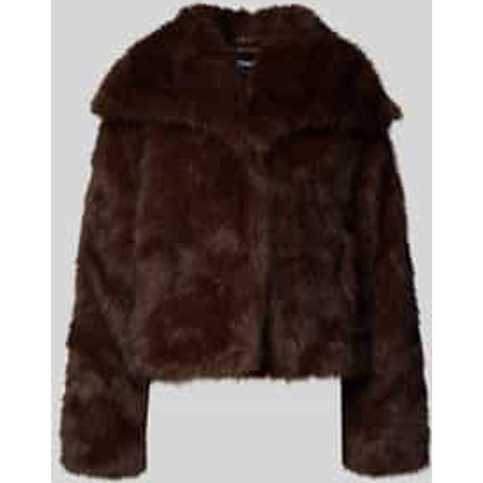 Relaxed fit jack van imitatiebont met haakjessluiting, model 'DAWN LIFE'