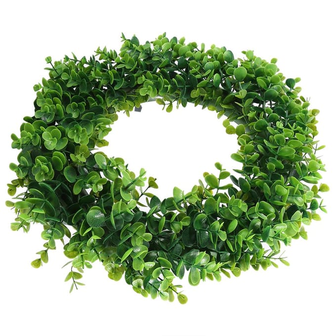 40cm Deurhanger Muur Raam Bloem Groen Blad Krans Huis Bruiloft Feest Decor black