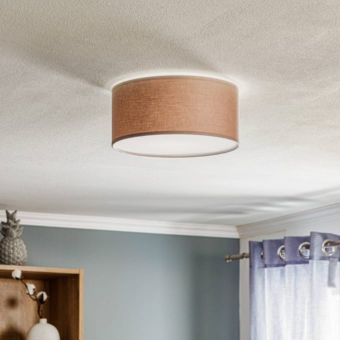 TK Lighting Plafondlamp Rondo, cappuccino, Ø 30 cm