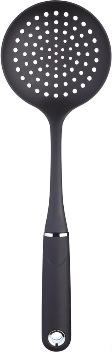 Quvo® Spatel - Zeef - Schuimspaan - Zwart - 44cm x 12cm x 5cm