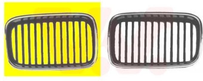 VanWezel 0640512 - Grille calandre droite pour Bmw 3 e36 de 1990 à 1998