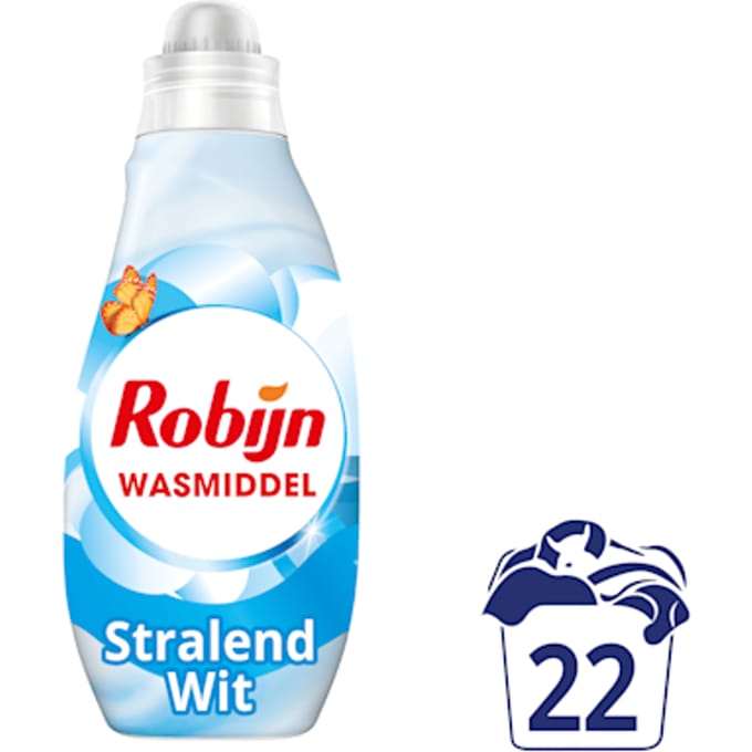 Robijn Klein & Krachtig Wasmiddel Stralend Wit 22 Wasbeurten 665 ml