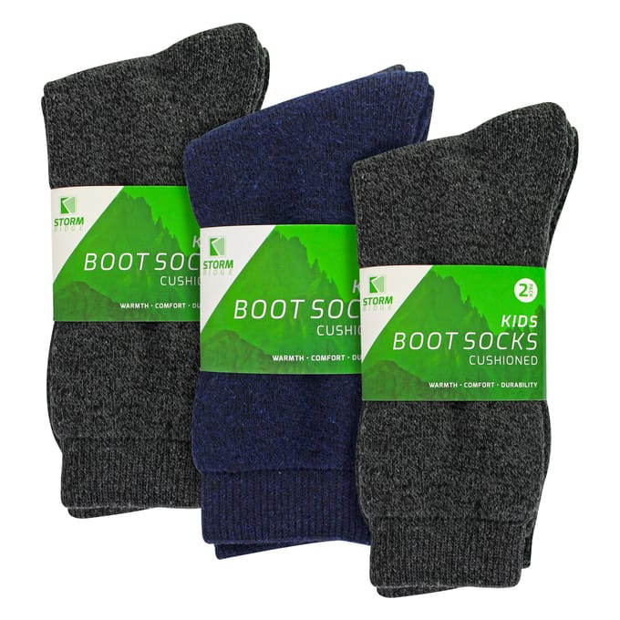 6-pack jongens waarde boot sokken | Buitensport warme wandelsokken