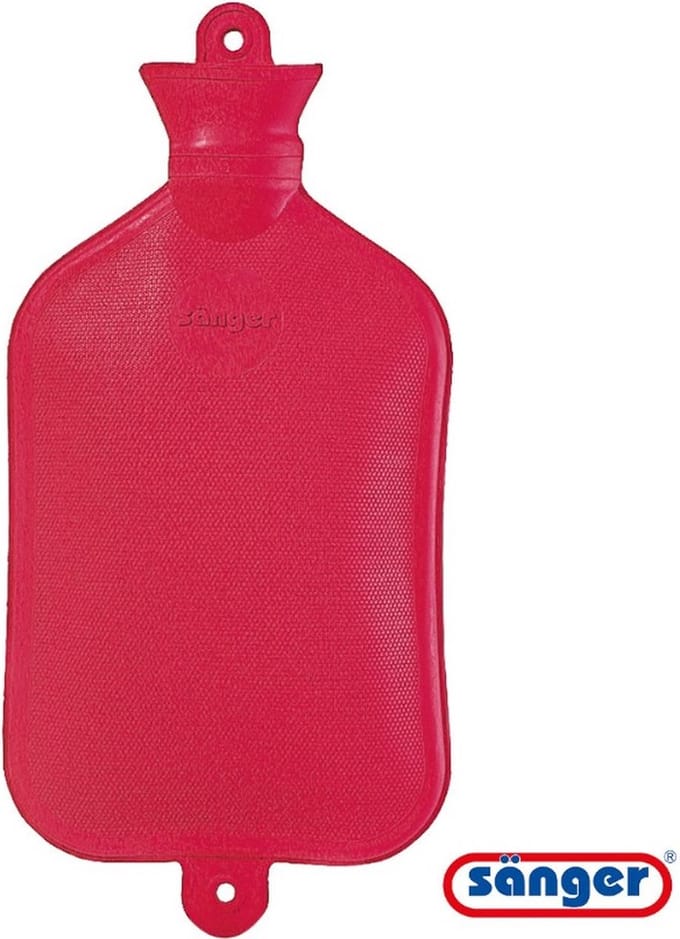 Sänger - Effen Rode - Warmwaterkruik - XL - 2,5 Liter