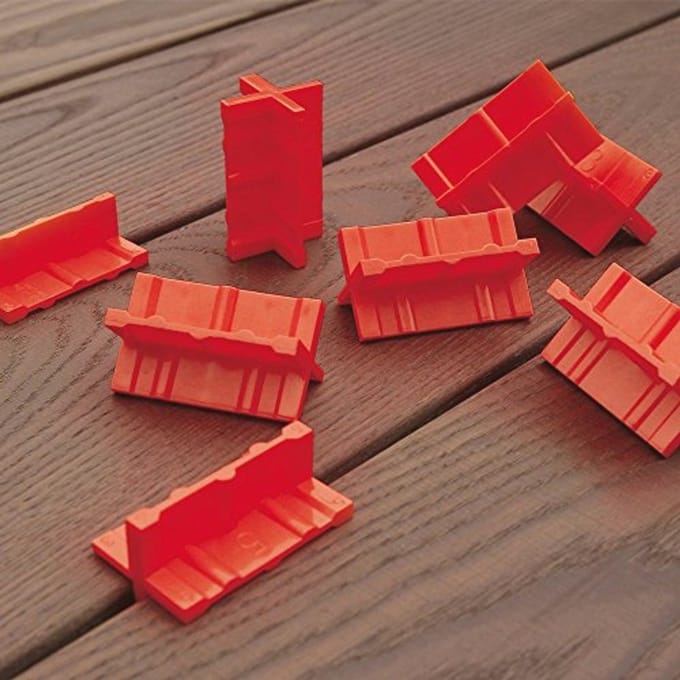 Afstandhouder voor terrasplanken, wiggen 3-6 mm, 8 stuks