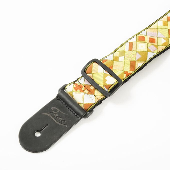 Fame Weave Series Jacquard Pattern 3 Orange/Green - Gitaarband
