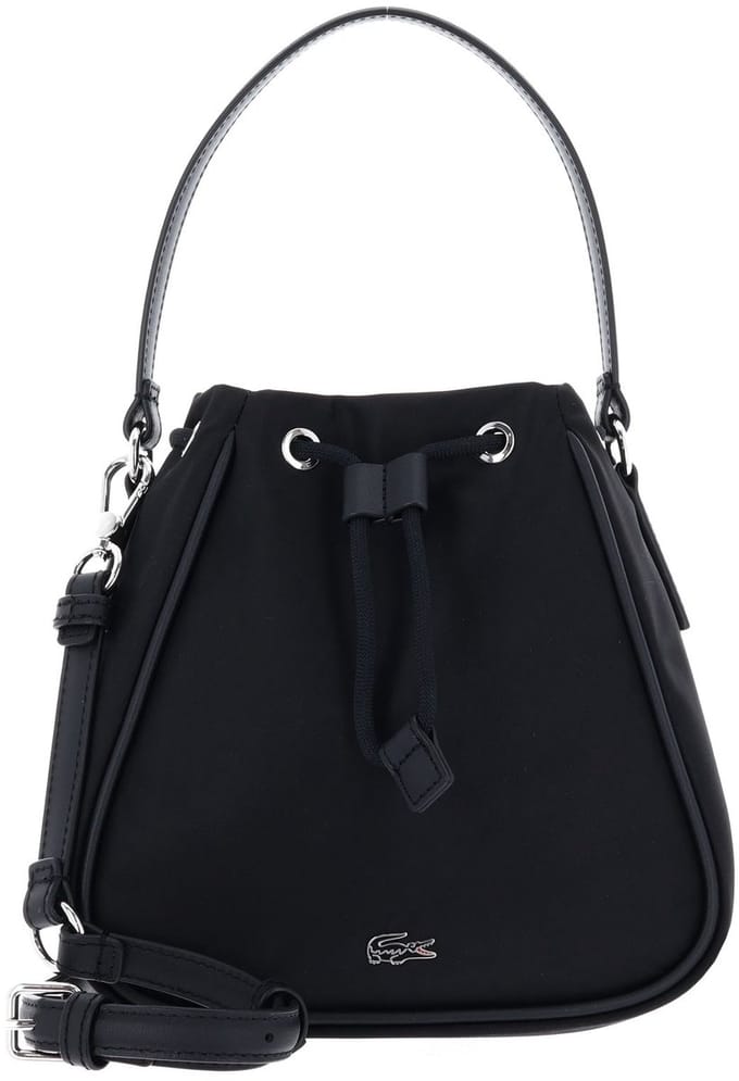 LACOSTE schoudertas handtas Day Bucket Bag Noir zwart