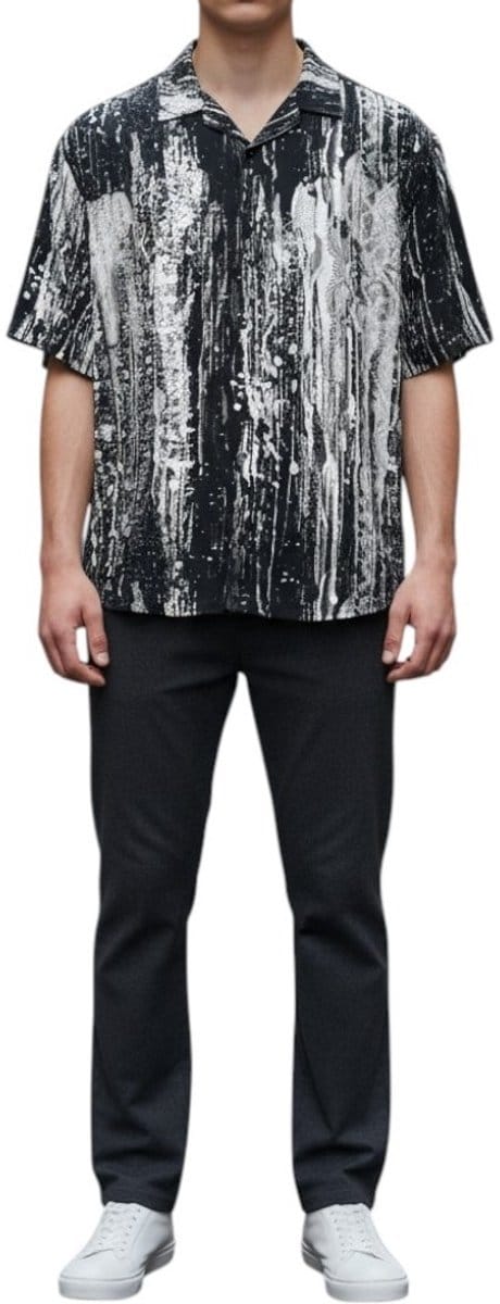Carlo Colucci Heren T-shirt Zwart C4753/201