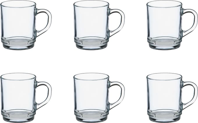 Duralex Versailles Theeglas 25 cl - Gehard glas - 6 stuks
