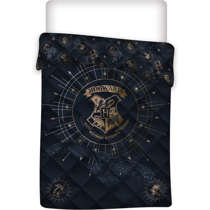 Harry Potter Sprei Hogwarts - Eenpersoons - 140 x 200 cm - Polyester