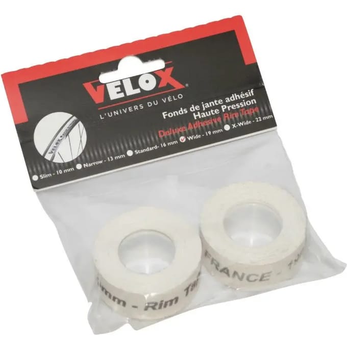2 stuks op kaart velglint Velox 19 mm