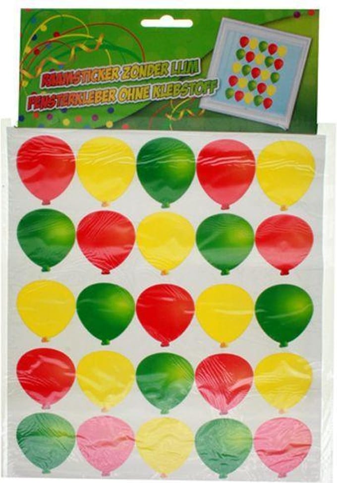 Raamsticker Adhesive ballonnen 35x50cm