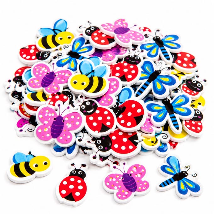 Foam Stickers Insectenvriendjes - 75 Stuks - Knutselen Kinderen