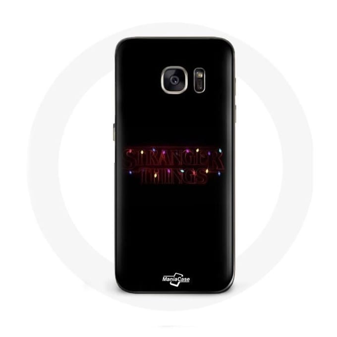 Coque pour Samsung Galaxy S6 Stranger Things Affiche Logo Joyeux noël
