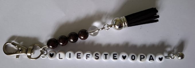 Sleutelhanger "Liefste Opa" / Granaat
