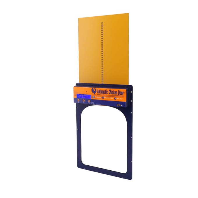 Automatische Kippenhokdeur IP45 Waterdicht Programmeerbaar Aluminium Kippenhokdeur met Timer blue