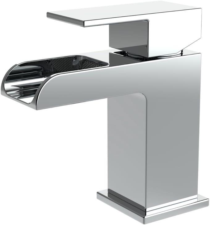 ALONI Square waterval wastafelkraan – Chroom