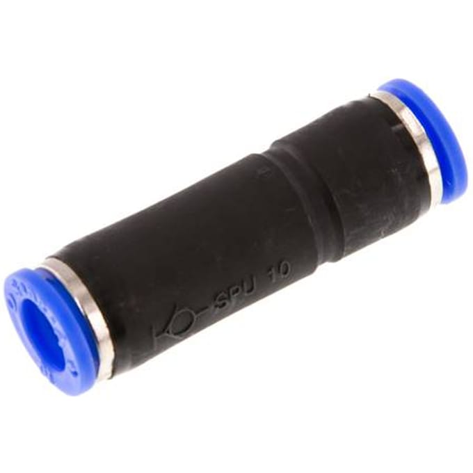10mm Zelfsluitende Insteekkoppeling Vernikkeld Messing/PBT 0-10 bar