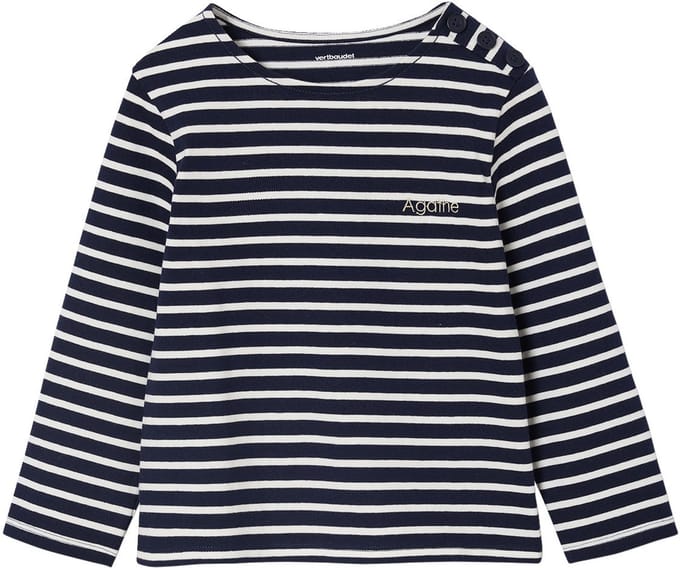Vertbaudet Gestreept meisjesshirt lange mouwen