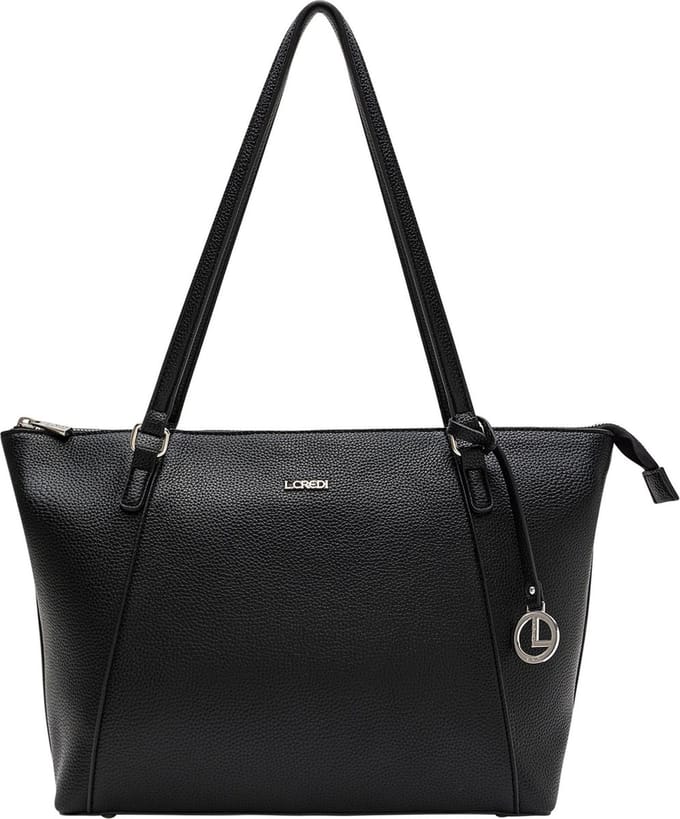 L.CREDI Schoudertas Michaela Shopper Black Zwart