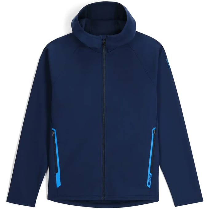 Spyder Gridweb Shell Fleece Sweatshirt Met Rits Blauw S Man