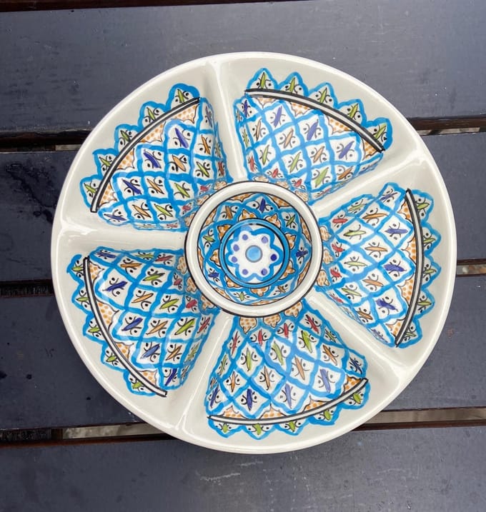 Tapasbord - medium - handbeschilderd - Pomme Chatelaine.nl