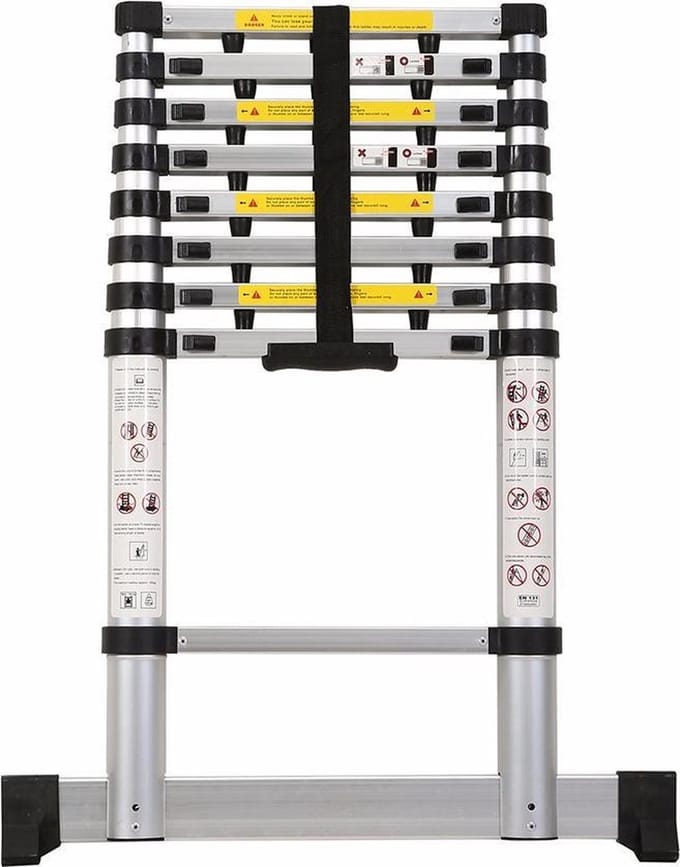 Telescopische Ladder - 2,6 M - 9 Treeds
