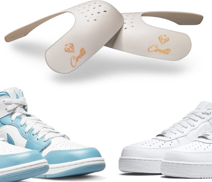 Cirotti Anti Crease | Plastic | Wit | L (40-46) | Sneaker Crease Protector | Polypropeen