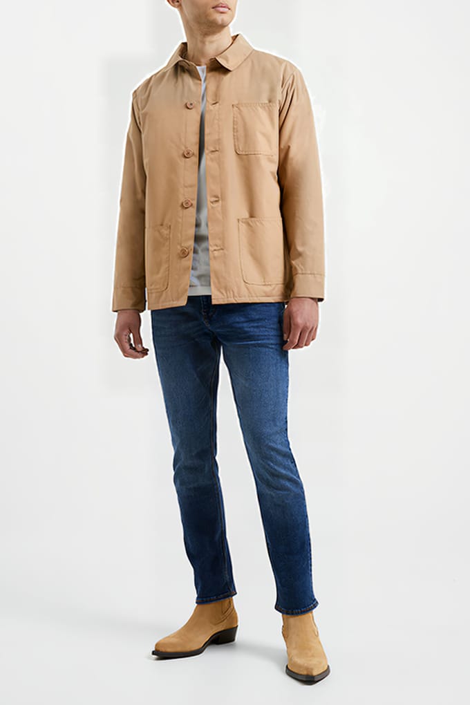 French Connection A-utility 3 Brown Größe: S | Leichte Jacken Outlet | Herren | Braun