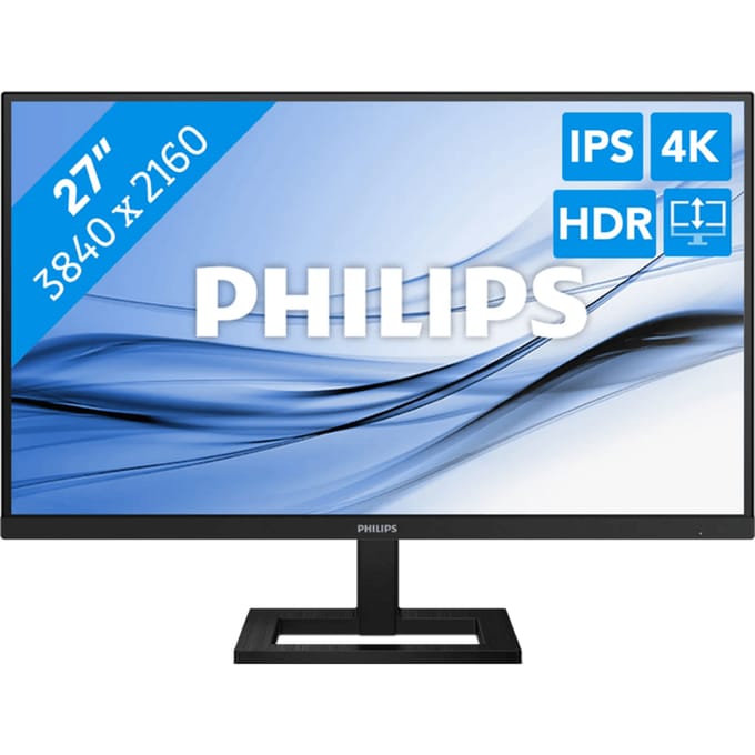Philips 27E1N1900AE LCD-monitor Energielabel F (A - G) 68.6 cm (27 inch) 3840 x 2160 Pixel 16:9 4 ms HDMI IPS LCD
