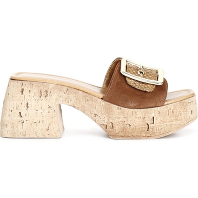 Sandalen met sleehak Café Noir C1XO5555