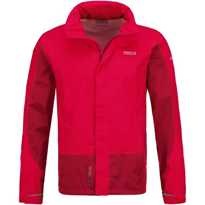 Pro-x Elements Outdoorjas Lennard Heren Polyamide Rood Mt M