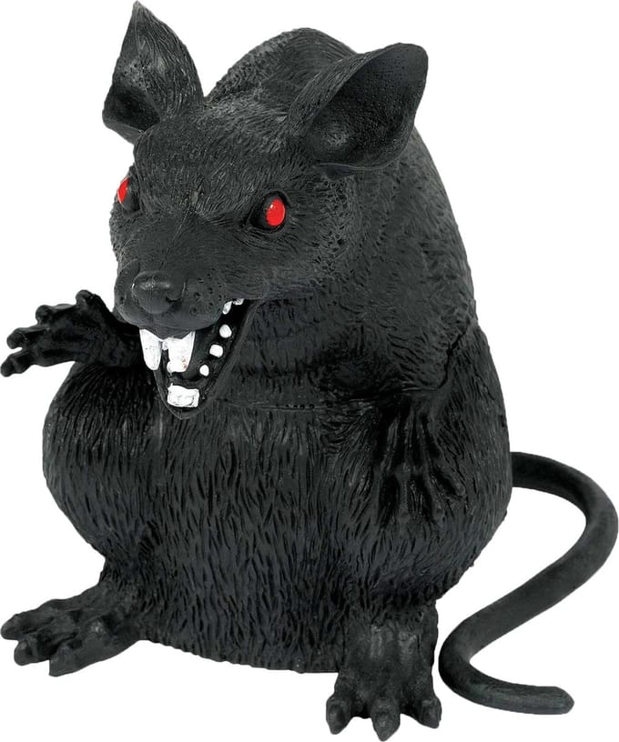 Amscan Feestdecoratie Evil Rat 23 X 15 Cm Zwart
