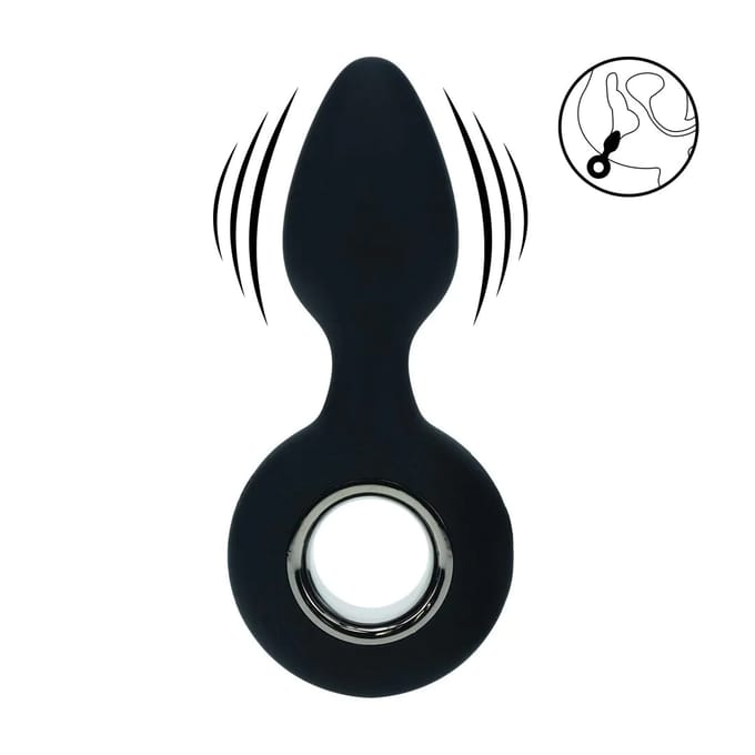 Levelz - Vibrerende Siliconen Butt Plug met Ring