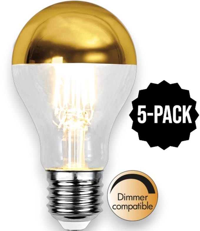 5-Pack | Kopspiegellamp - E27 - 4.8W - Extra Warm Wit - 2700K - Dimbaar - Kopspiegel