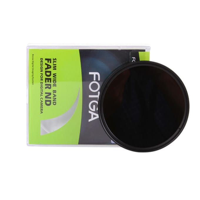 Fotga 46 mm ND-fader neutrale dichtheid instelbaar ND2 tot ND400 variabel filter voor camera gray