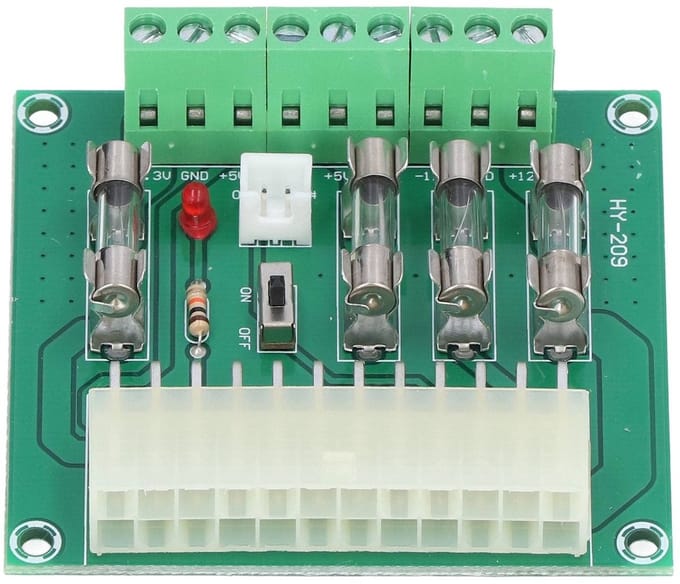 SPHProducts Voeding Adapter Module - 24PIN 20PIN Interface - Compact en Lichtgewicht - Elektronische Apparatuur - Stabiele Voeding - Ideaal voor ...