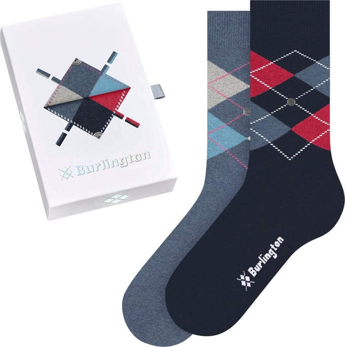 Burlington Basic Gift Box gedessineerd katoen multipack sokken dames veelkleurig - maat 36-41