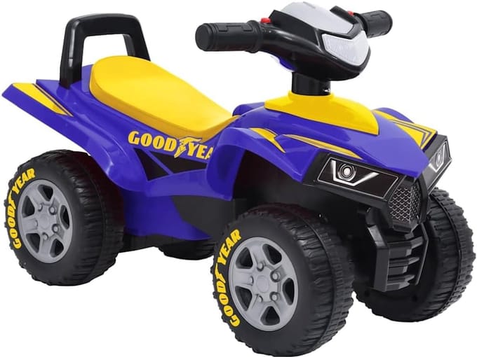 Loopquad - Loopauto - Buiten Spelen - Met Opbergruimte - 60 x 33 x 42 cm - Blauw