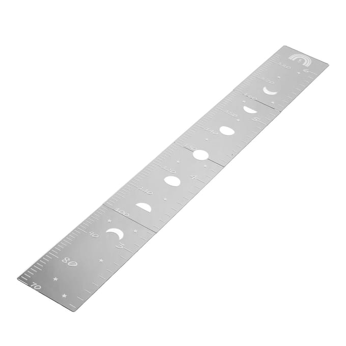 Groeimeter Spiegel Multifunctioneel Acryl Onbreekbaar Flexibel Hoogtemeetlat voor Muur white