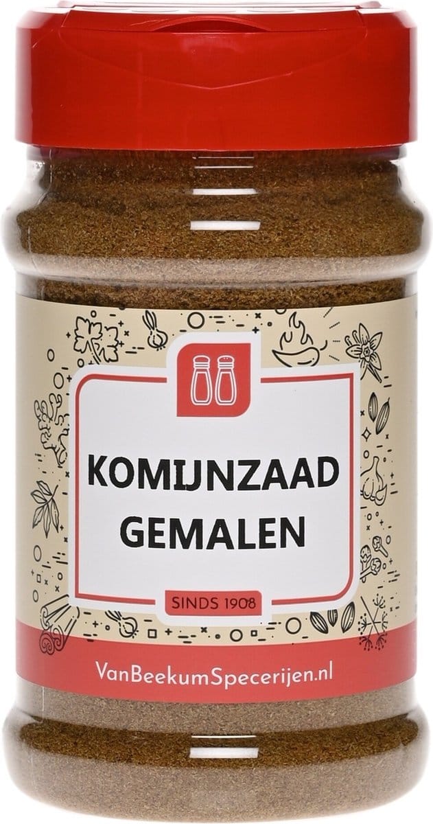 Van Beekum Specerijen - Komijnzaad Gemalen - Strooibus 130 Gram