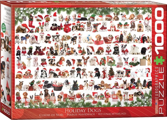 Eurographics: Holiday Dogs (1000 stukjes) - Puzzel