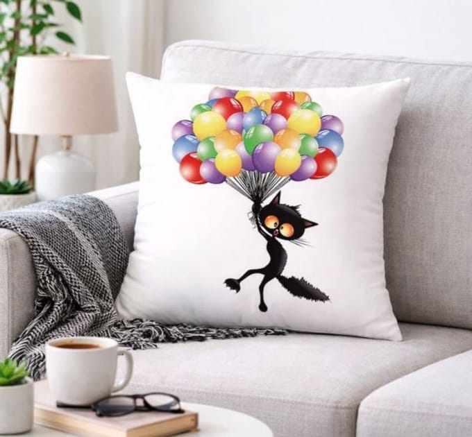 Crazy Cat Collection Kussenhoes - 45x45 cm