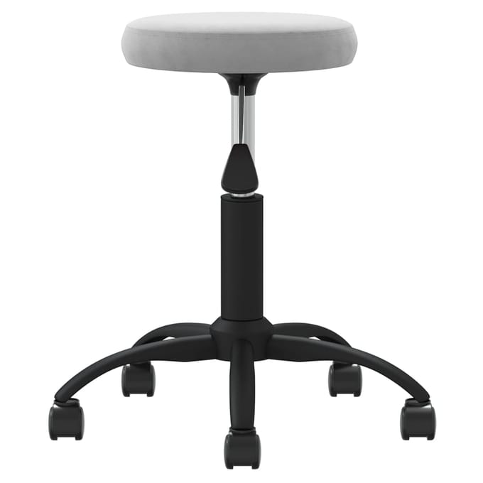 vidaXL - Massagekruk - fluweel - lichtgrijs