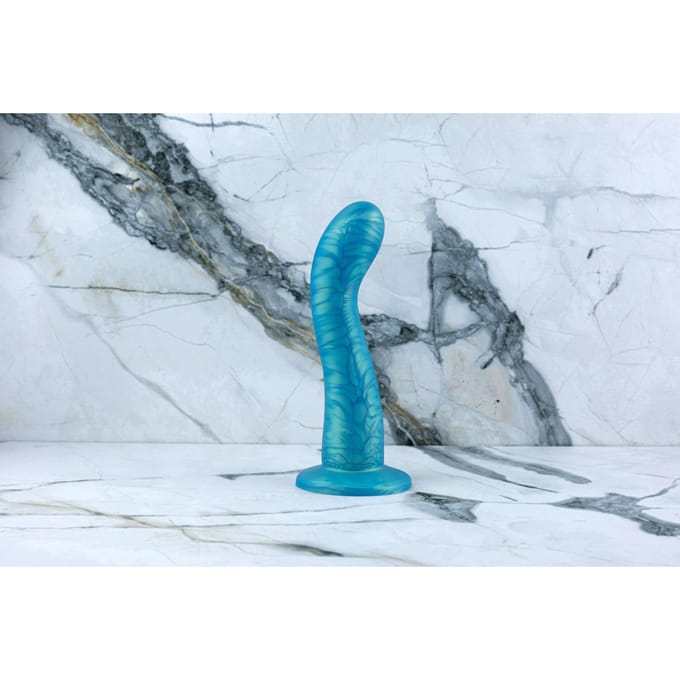 Ylva &amp; Dite | Gold-Blue Anal Dildo with Suction Cup | Swan
