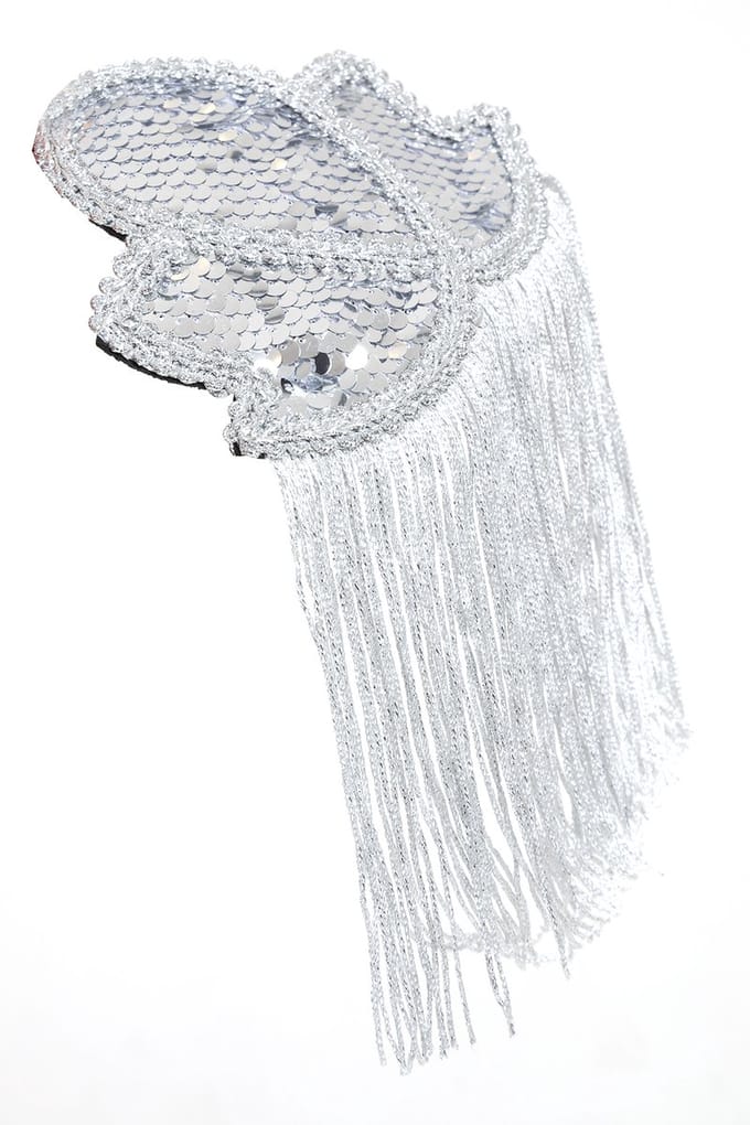 Epauletten - Zilver - Pailletten