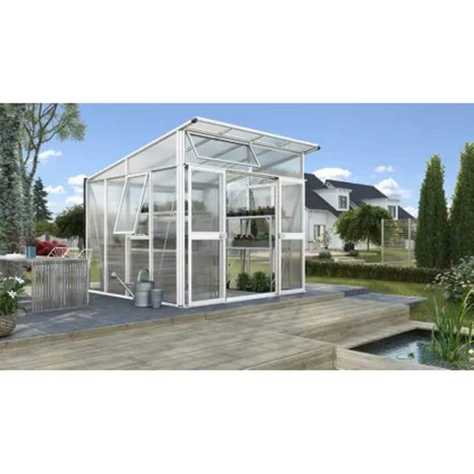 Vitavia Tuinkas Aphrodite 7800 - Polycarbonaat 10mm - Wit - 267x295x242cm