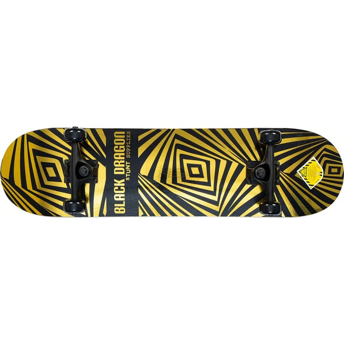 Black Dragon Skateboard - Prism Blox - Goud/Zwart - 100KG