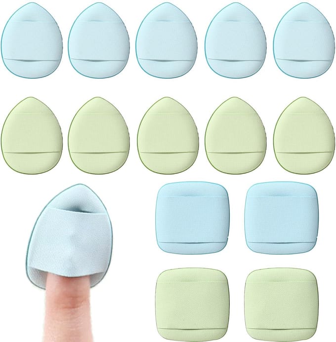 Dailygoods- Vingerpoederkwasten 14 stuks - Mini-Make-upspons